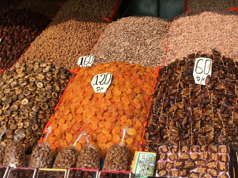 Jemaa el-Fna date stall Jemaa el-Fna date stall