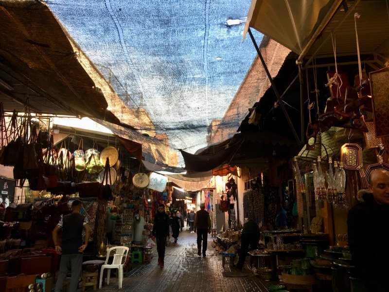 Lazy afternoon in the souks of Marrakech