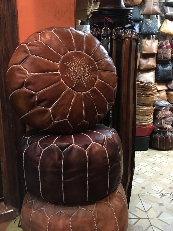 Leather chairs sold in Marrakech Leather chairs sold in Marrakech