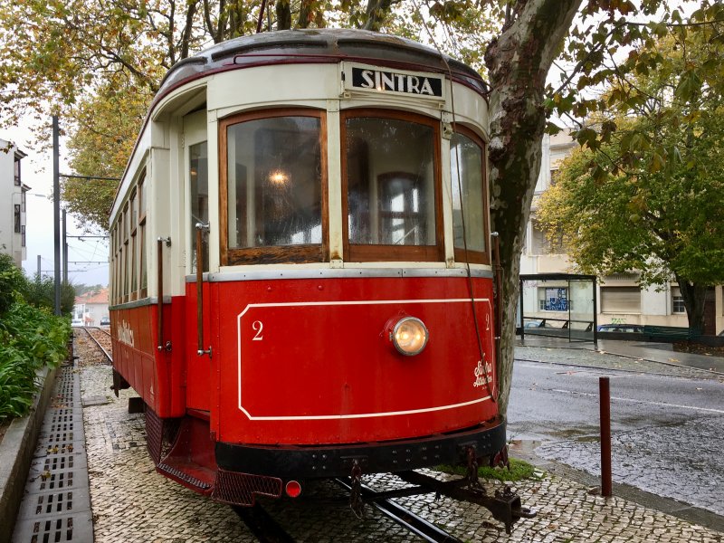 Sintra tourist tram to Praia das Macas