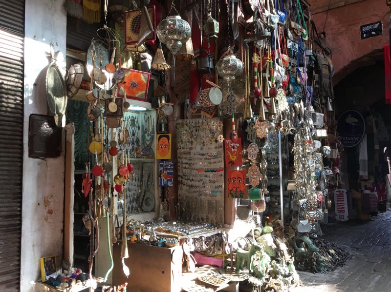 Al stall in the souks of Marrakech Al stall in the souks of Marrakech