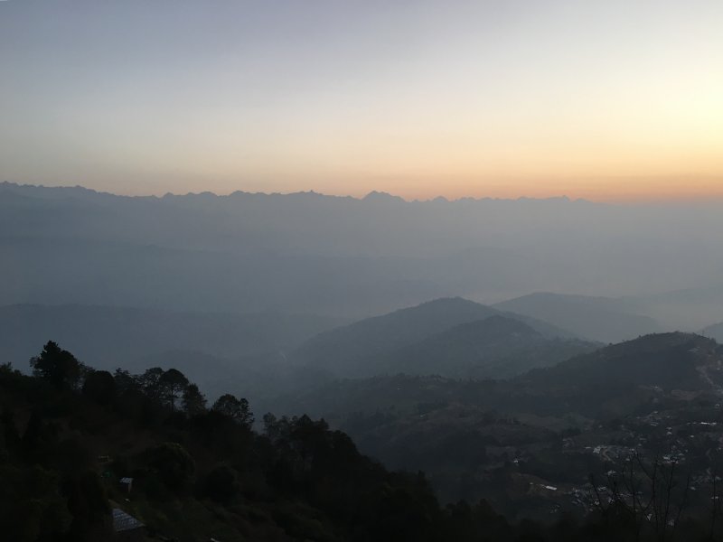 Travel in Nepal: waiting for the Himalaya sunrise