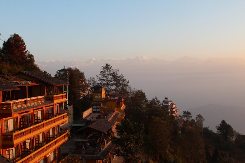 Nagarkot morning at Hotel Coutnry Villa