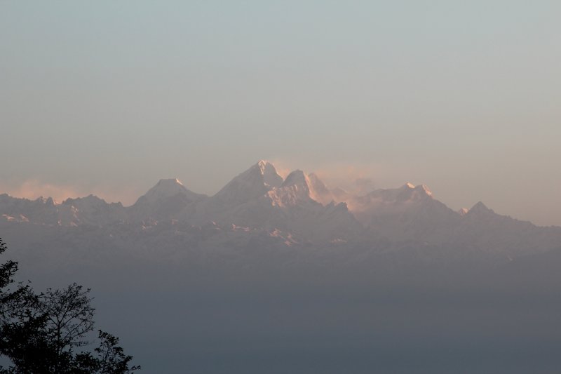 Travel in Nepal: Himalaya in morning light 