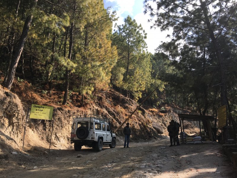 Shivapuri Nagarjun National Park by jeep Entering Shivapuri Nagarjun National Park, Nepal