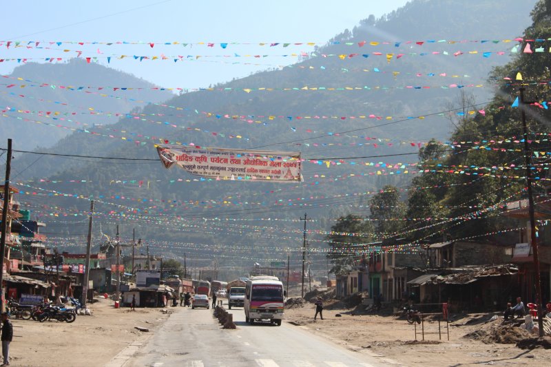 Highway village Pokhara to Kathmandu