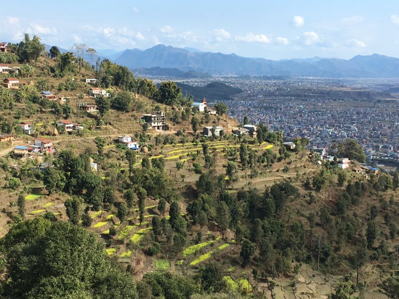 Hiking to Pokhara from World Peace Pagoda
