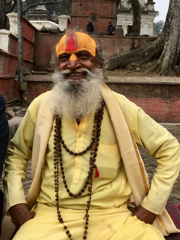 Holy man of Pashpatinath Temple, Kathmandu Holy man of Pashpatinath Temple, Kathmandu