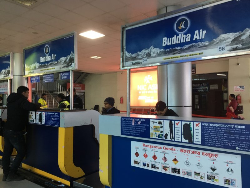Kathmandu airport, Nepal