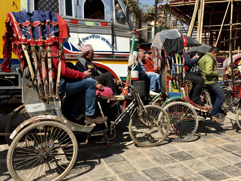Traffic in Thamel, Kathmandu Old Town