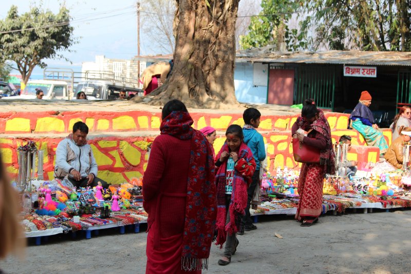 Lakeside marketplace of Pokhara