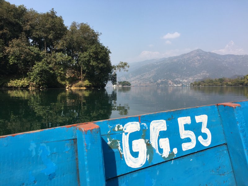 Reflections on Lake Phewa, Pokhara