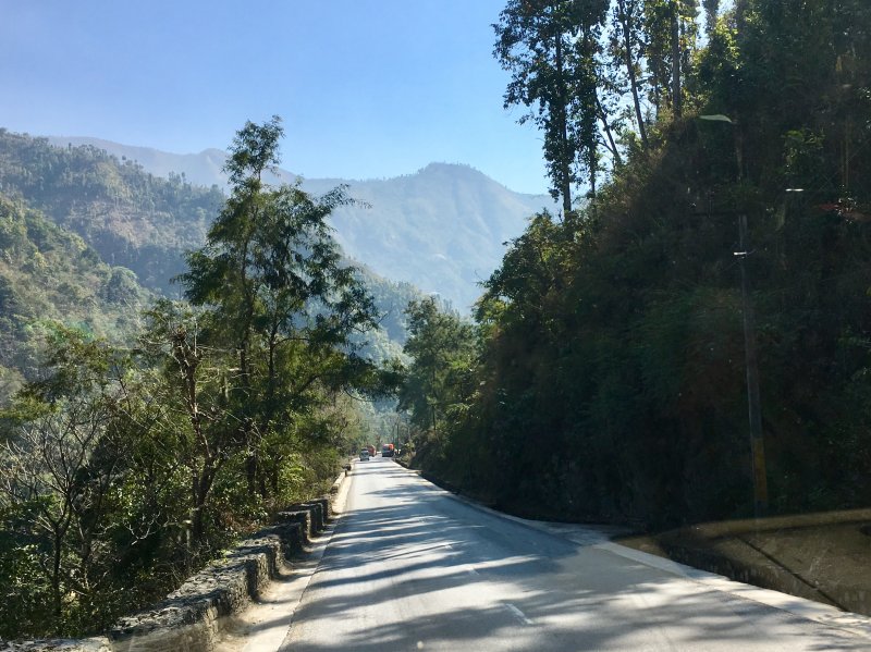 Road from Pokhara to Kathmandu
