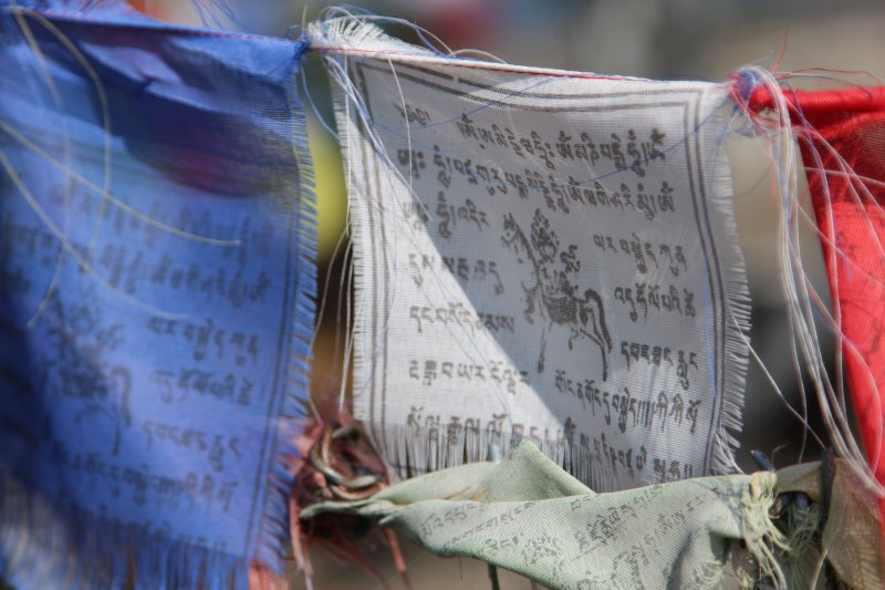Sarangkot Buddhist prayer flags