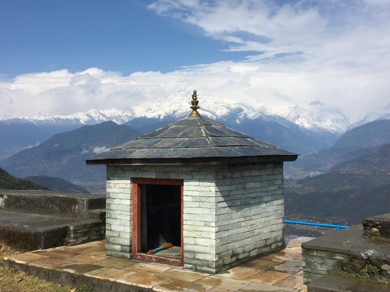 Stupa on the top of Sarangkot