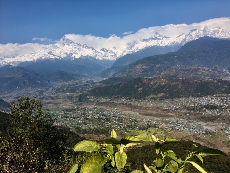 Travel in Nepal: Annapurna seen from Sarangkot