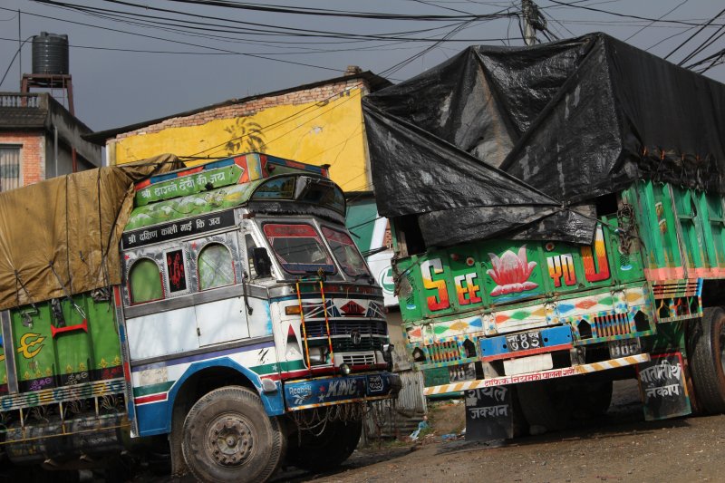 Travel in Nepal: Nepalese trucks
