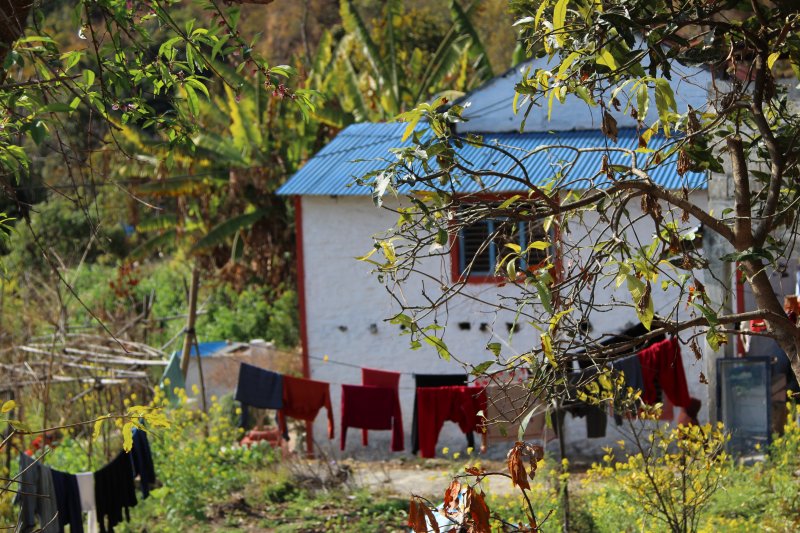 Walking from World Peace Stupa to Pokhara