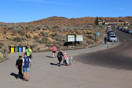 Car park of Mount Teide National Park