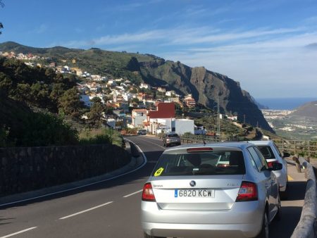 Driving on the North Shore of Tenerife