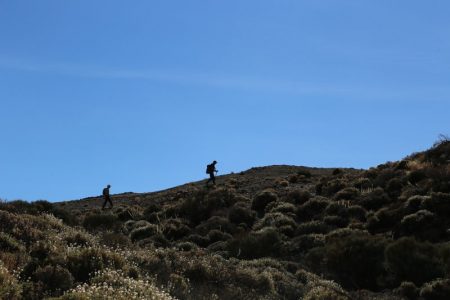 Hikers in Mount Teide National Park
