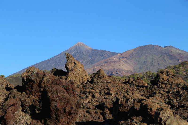 Mount Teide and smaller volcanoes