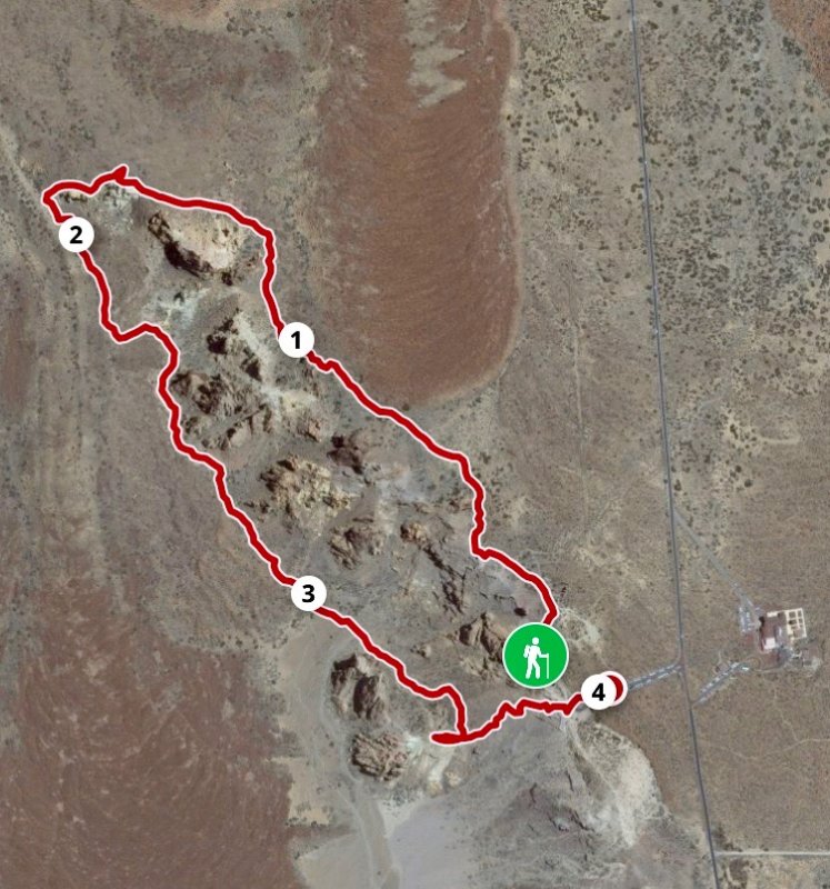 Roques de Garcia hike map