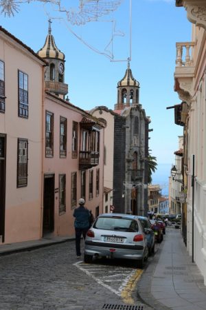 Steep street of La Orotava