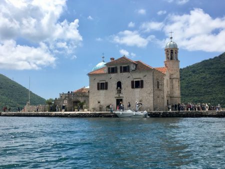 Boat trip to a Bay of Kotor island
