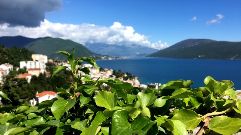 Herzeg Novi view to the Bay of Kotor