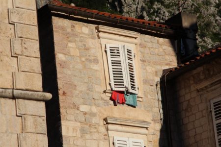Kotor Old Town window, Montenegro