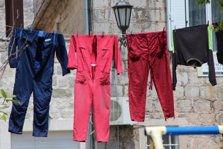 Laundry day at Perast, Montenegro