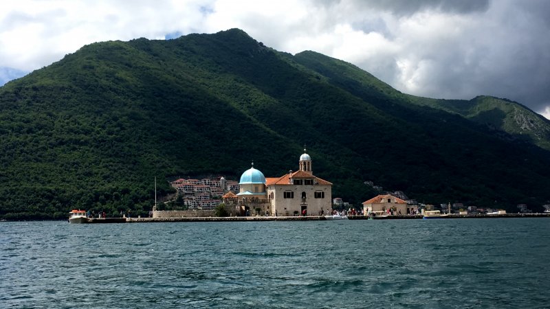 Our Lady of the Rock island on the Bay of Kotor