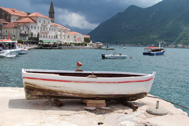 View of Perast, Montenegro