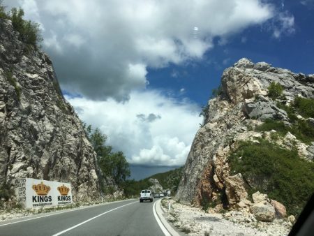Driving from Budva to Cetinje