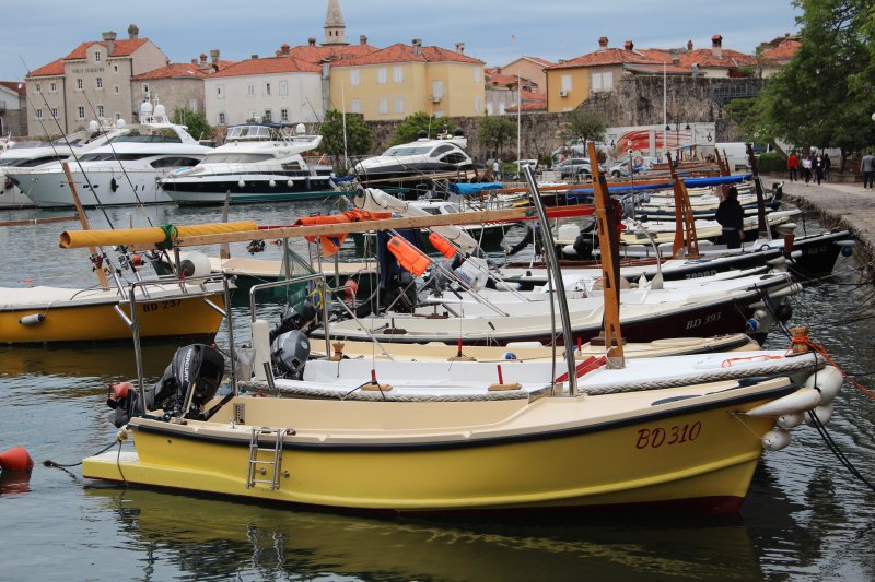 Harbor of Budva, Montenegro Harbor of Budva, Montenegro