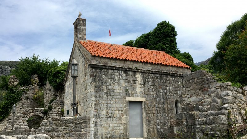 One of the churches in the old town of Bar Stari grad Bar, Montenegro