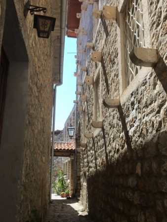 Street in Ulcinj old town Kalaja