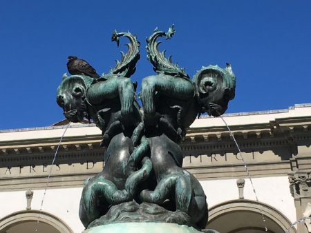 A Florence monkey statue