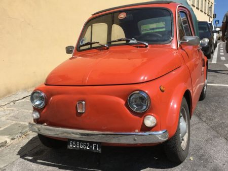 Fiat 500 in Fiesole, Italy