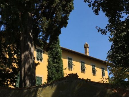House with green window shutters, Florence