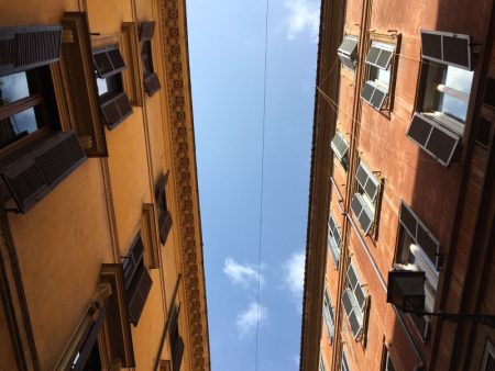 Italy by train and car: Rome houses