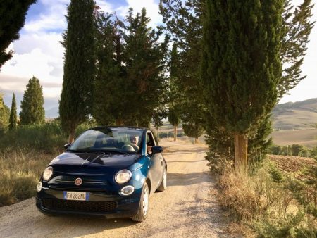 Touring Tuscan countryside by rental car