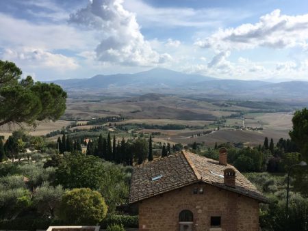 Tuscan countryside from Pienza