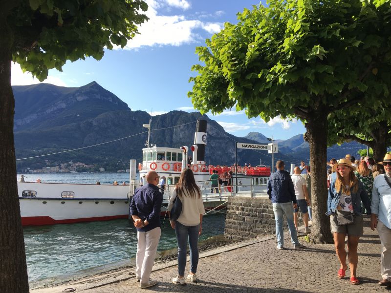 Bellaggio boat pier, Lake Como Bellaggio boat pier, Lake Como
