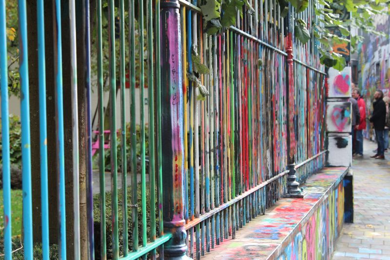 Graffiti street, Ghent, Graffiti street, Ghent, Belgium