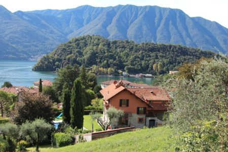 Lago di Como view from the hillside