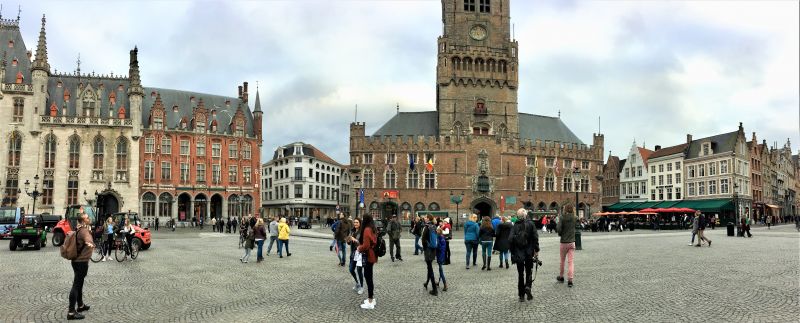 Bruges central square Markt Bruges central square Markt
