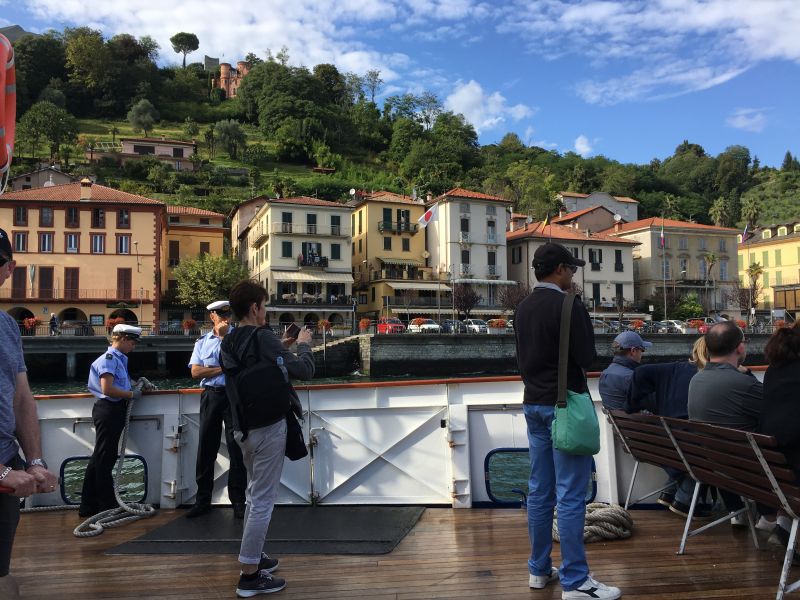 On a Lake Como ferry On a Lake Como ferry