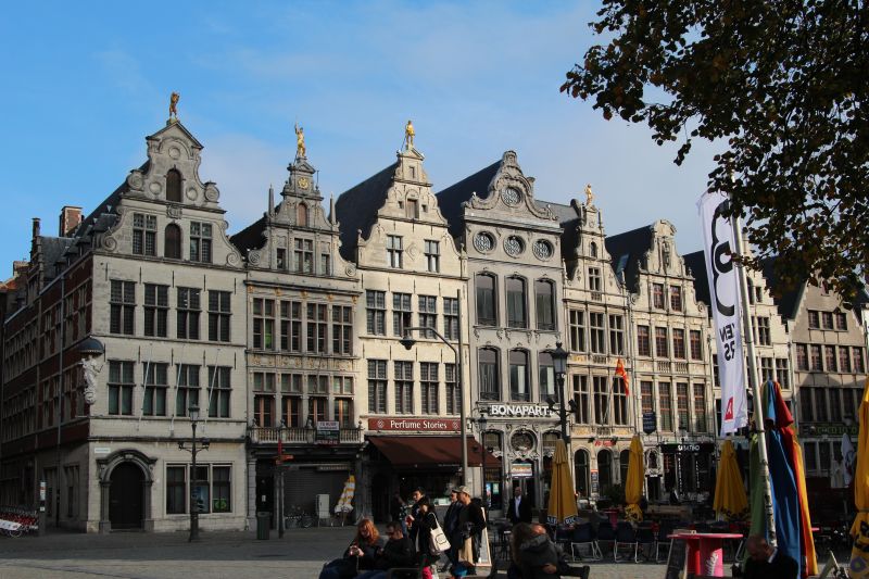 Antwerp, Belgium: old town guildhouses Antwerp, Belgium: old town guildhouses
